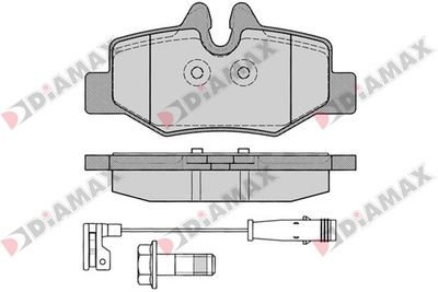 N09193 DIAMAX Комплект тормозных колодок, дисковый тормоз