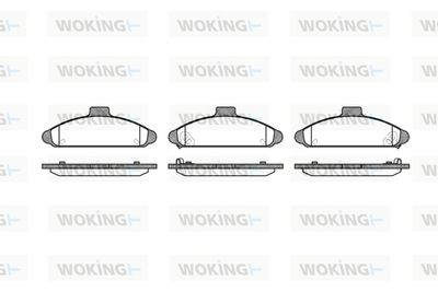 P504302 WOKING Комплект тормозных колодок, дисковый тормоз