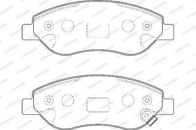 WBP24550A WAGNER Комплект тормозных колодок, дисковый тормоз