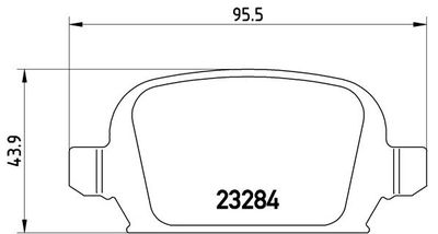 P59037 BREMBO Комплект тормозных колодок, дисковый тормоз