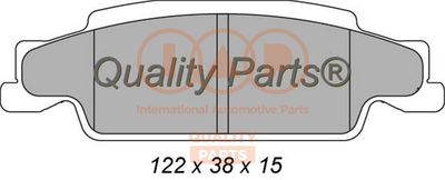 70400053 IAP QUALITY PARTS Комплект тормозных колодок, дисковый тормоз