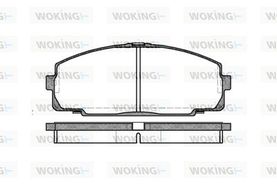 P521300 WOKING Комплект тормозных колодок, дисковый тормоз