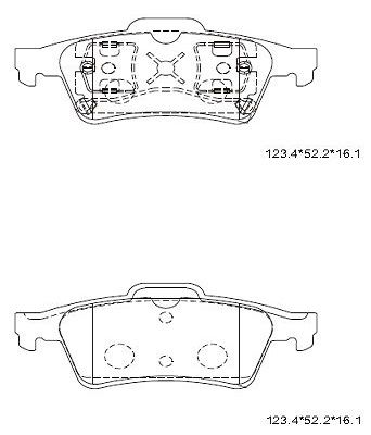 KD1514 ASIMCO Комплект тормозных колодок, дисковый тормоз