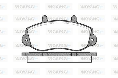 P777300 WOKING Комплект тормозных колодок, дисковый тормоз