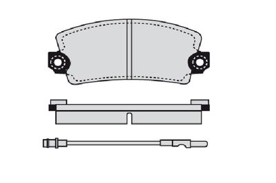 RA00866 RAICAM Комплект тормозных колодок, дисковый тормоз