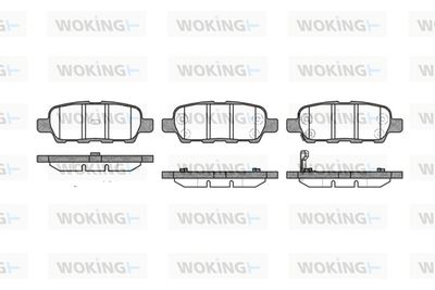 P976301 WOKING Комплект тормозных колодок, дисковый тормоз