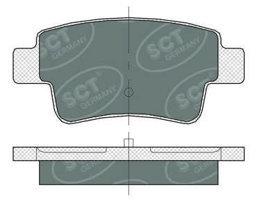 SP378PR SCT - MANNOL Комплект тормозных колодок, дисковый тормоз