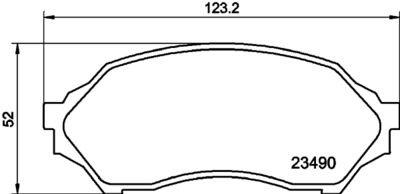 8DB355027561 HELLA PAGID Комплект тормозных колодок, дисковый тормоз