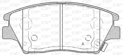 BPA182402 OPEN PARTS Комплект тормозных колодок, дисковый тормоз