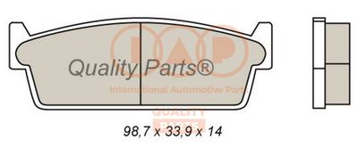 70413077 IAP QUALITY PARTS Комплект тормозных колодок, дисковый тормоз