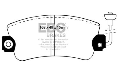 DP417 EBC Brakes Комплект тормозных колодок, дисковый тормоз