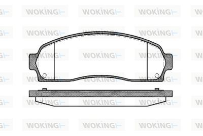 P905300 WOKING Комплект тормозных колодок, дисковый тормоз