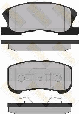 PA1337 Brake ENGINEERING Комплект тормозных колодок, дисковый тормоз