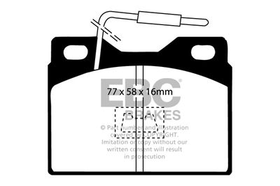 DP2209 EBC Brakes Комплект тормозных колодок, дисковый тормоз