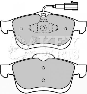 KBP2250 KEY PARTS Комплект тормозных колодок, дисковый тормоз