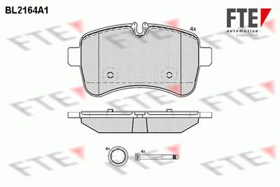 BL2164A1 FTE Комплект тормозных колодок, дисковый тормоз