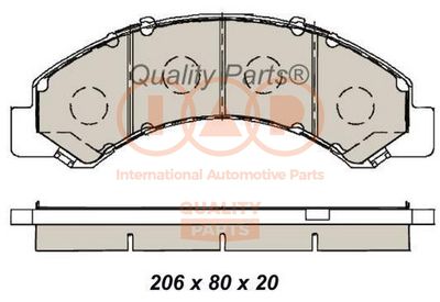 70409093 IAP QUALITY PARTS Комплект тормозных колодок, дисковый тормоз