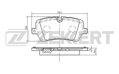 BS2532 ZEKKERT Комплект тормозных колодок, дисковый тормоз