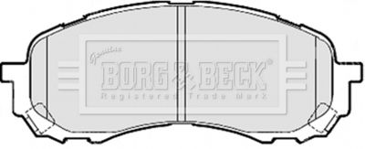 BBP2078 BORG & BECK Комплект тормозных колодок, дисковый тормоз