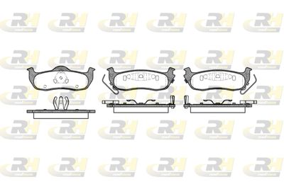 2110602 ROADHOUSE Комплект тормозных колодок, дисковый тормоз