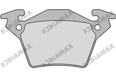 N09071 DIAMAX Комплект тормозных колодок, дисковый тормоз