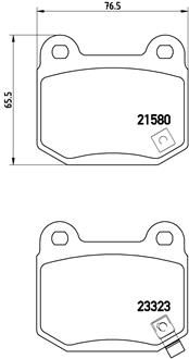 P56048 BREMBO Комплект тормозных колодок, дисковый тормоз