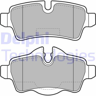 LP2022 DELPHI Комплект тормозных колодок, дисковый тормоз