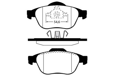 RA07701 RAICAM Комплект тормозных колодок, дисковый тормоз