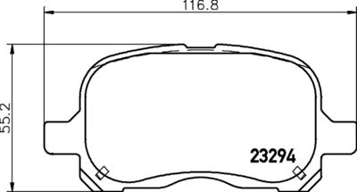 8DB355029021 HELLA PAGID Комплект тормозных колодок, дисковый тормоз