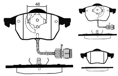 RA04290 RAICAM Комплект тормозных колодок, дисковый тормоз