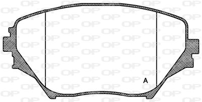 BPA081300 OPEN PARTS Комплект тормозных колодок, дисковый тормоз