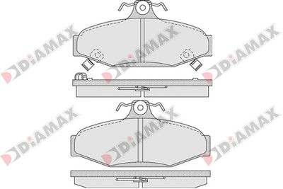 N09294 DIAMAX Комплект тормозных колодок, дисковый тормоз