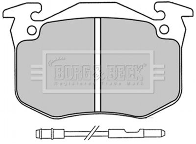 BBP1230 BORG & BECK Комплект тормозных колодок, дисковый тормоз