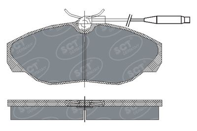 SP182PR SCT - MANNOL Комплект тормозных колодок, дисковый тормоз