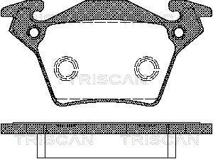 811023023 TRISCAN Комплект тормозных колодок, дисковый тормоз