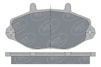 SP223PR SCT - MANNOL Комплект тормозных колодок, дисковый тормоз