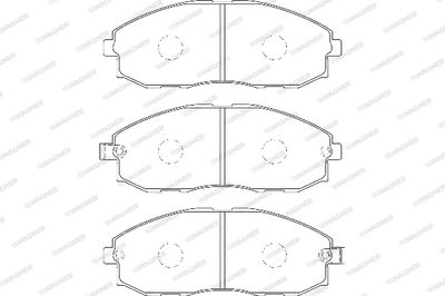 WBP23536A WAGNER Комплект тормозных колодок, дисковый тормоз