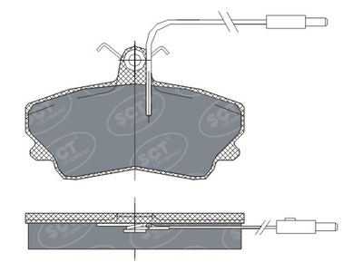 SP300PR SCT - MANNOL Комплект тормозных колодок, дисковый тормоз