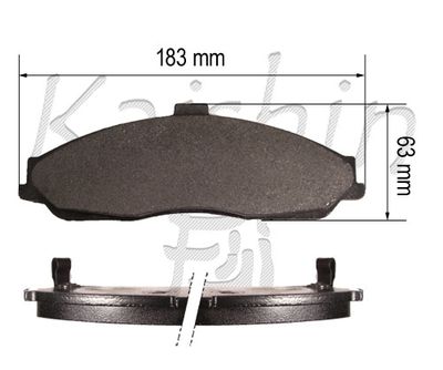 FK10161 KAISHIN Комплект тормозных колодок, дисковый тормоз