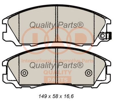 70407081 IAP QUALITY PARTS Комплект тормозных колодок, дисковый тормоз