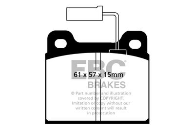 DP913 EBC Brakes Комплект тормозных колодок, дисковый тормоз