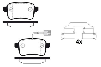 RA09090K1 RAICAM Комплект тормозных колодок, дисковый тормоз