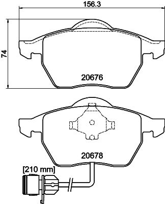 PCP1373 DON Комплект тормозных колодок, дисковый тормоз