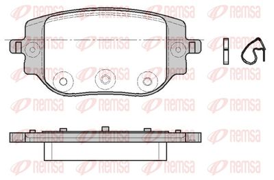 196500 REMSA Комплект тормозных колодок, дисковый тормоз