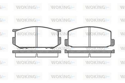 P009300 WOKING Комплект тормозных колодок, дисковый тормоз