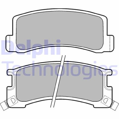 LP407 DELPHI Комплект тормозных колодок, дисковый тормоз