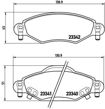 P83053 BREMBO Комплект тормозных колодок, дисковый тормоз