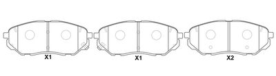 FP1962 FIT Комплект тормозных колодок, дисковый тормоз