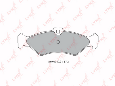 BD5338 LYNXauto Комплект тормозных колодок, дисковый тормоз