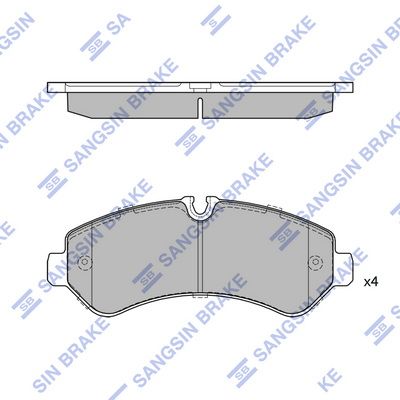 SP4481 Hi-Q Комплект тормозных колодок, дисковый тормоз